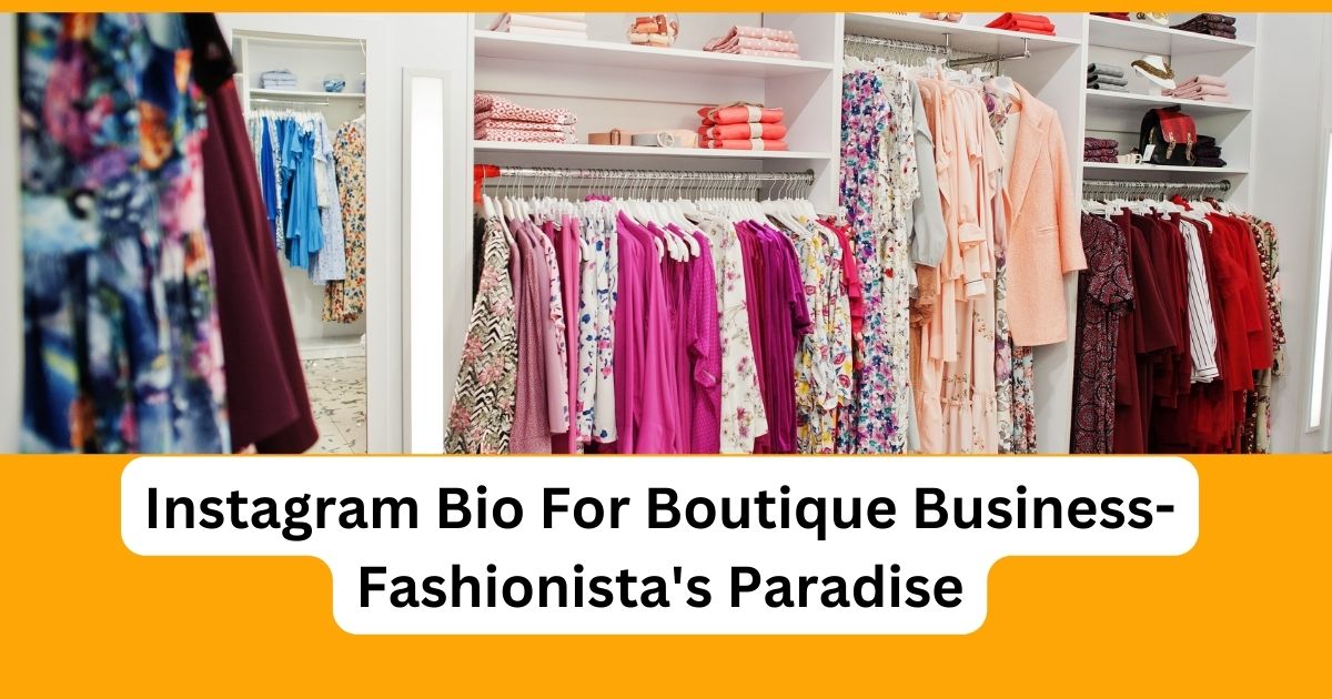instagram bio for boutique business