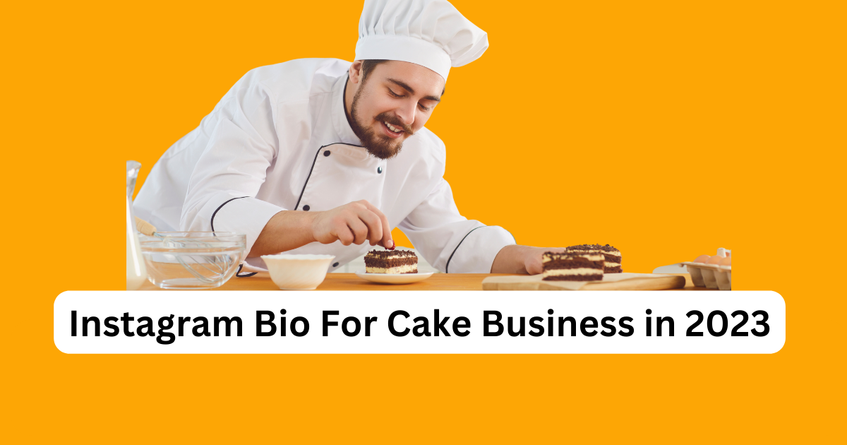 instagram bio for cake business
