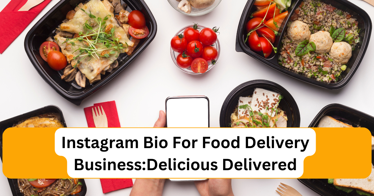 instagram bio for food delivery business