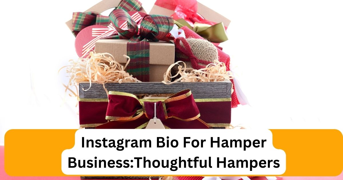 instagram bio for hamper business
